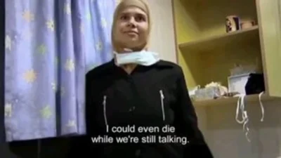 Gazzan nurse explaining why life is not precious to them