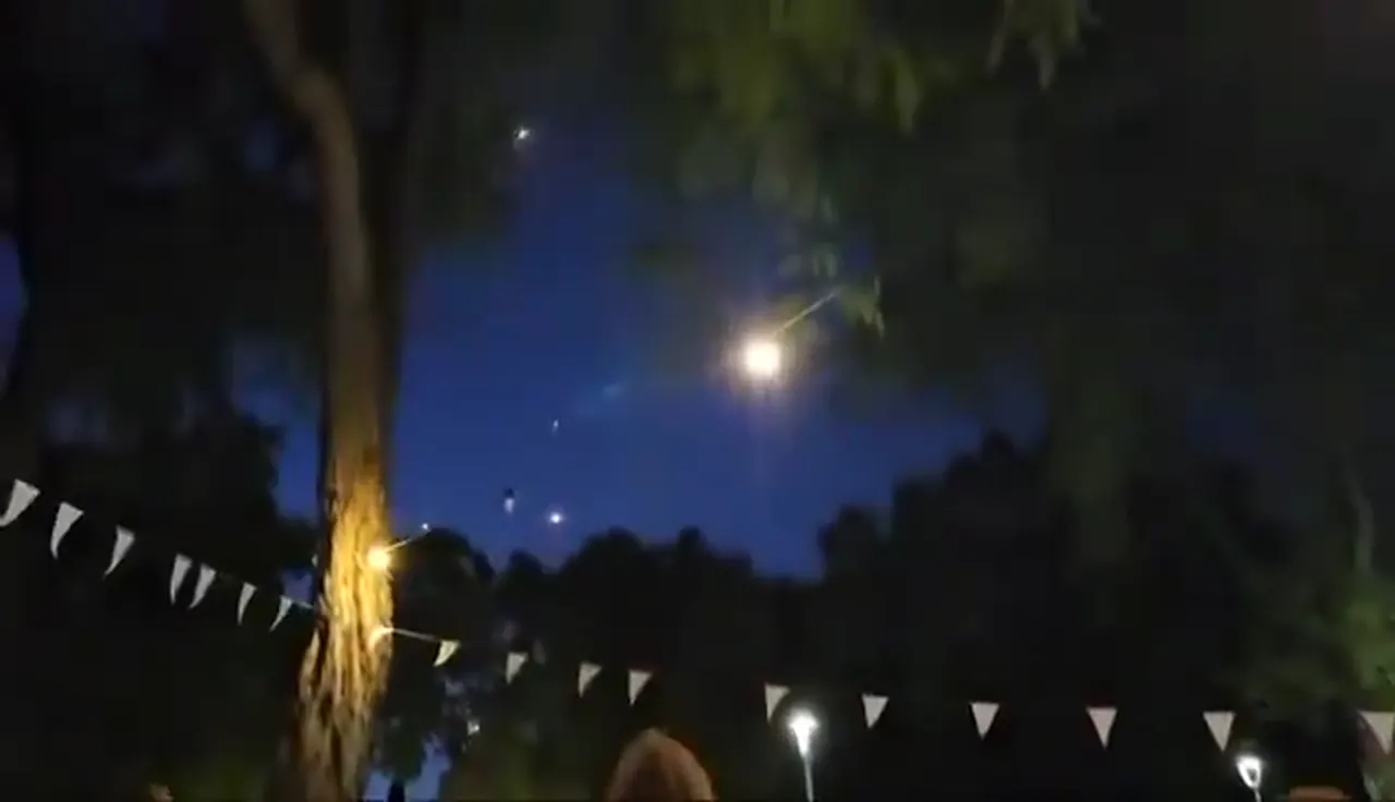 These are not fireworks to celebrate the holiday of Shavuot These